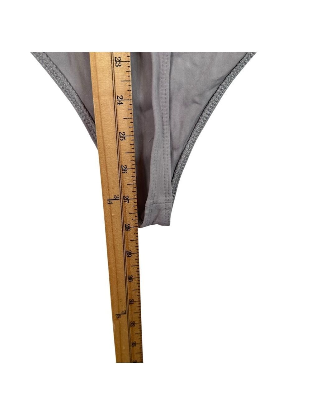 Aritzia Babaton Contour Deep Taupe Sleeveless Square Neck Bodysuit Size Large - Picture 8 of 12